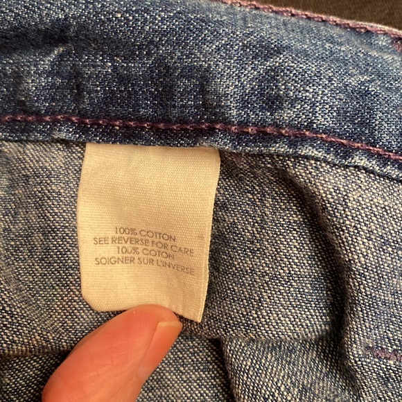 Textile Elizabeth James Stevie Flare Button Fly Lightweight 100% Cotton Jeans - Picture 5 of 6